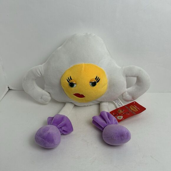 Denny's Restaurant EGG GIRL Grand Slam Breakfast Toy plush stuffed Rare HTF NWT - Picture 1 of 4